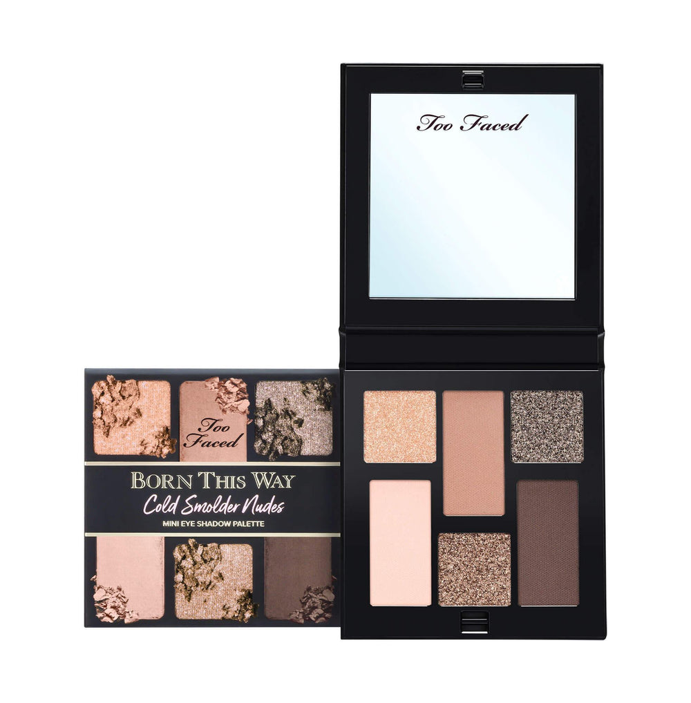 Too Faced- Born This Way Natural Nudes Mini Eye Shadow Palette- Cold Smolder Nudes - The Beauty League Pakistan