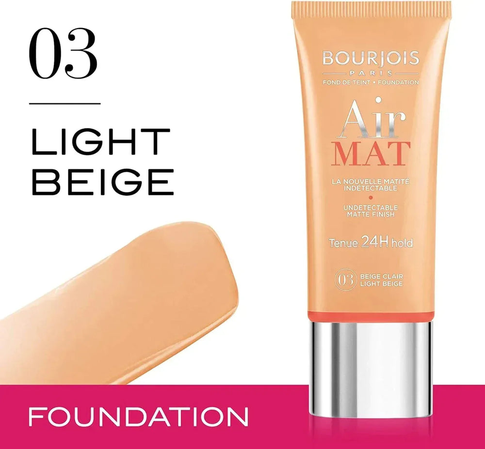 Bourjois Air Mat Foundation, 03 Beige Clair/Light Beige - The Beauty League Pakistan