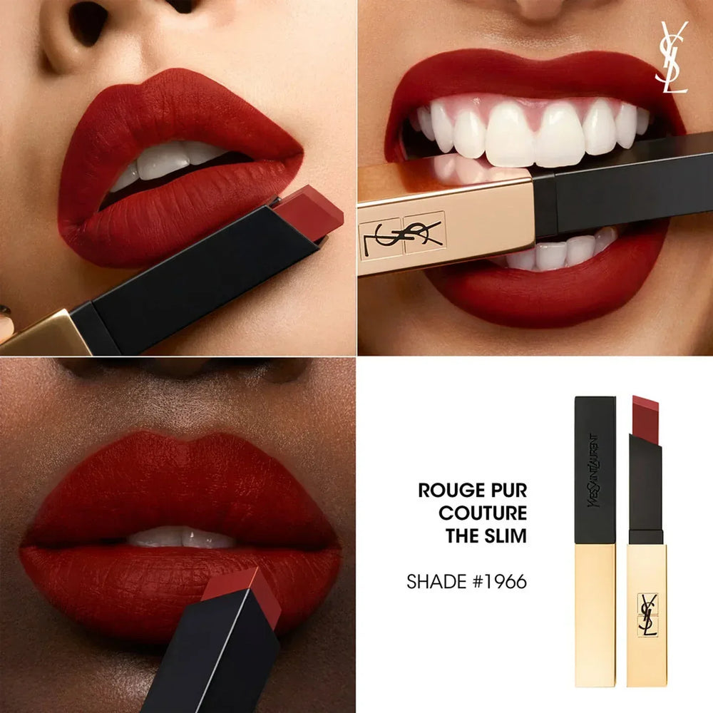 Yves Saint Laurent- Rouge Pur Couture The Slim- 1966 Rouge Libre - The Beauty League Pakistan