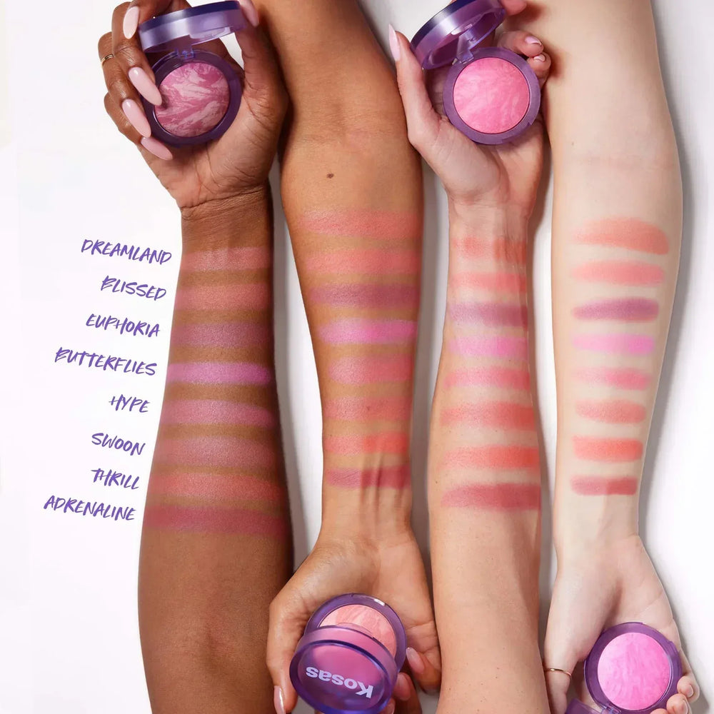 Kosas- Blush is Life Baked Dimensional + Brightening Blush- Euphoria (mini) - The Beauty League Pakistan