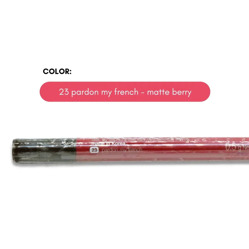 Sephora Rouge Gel Lip Liner Pardon My French 23 - The Beauty League Pakistan