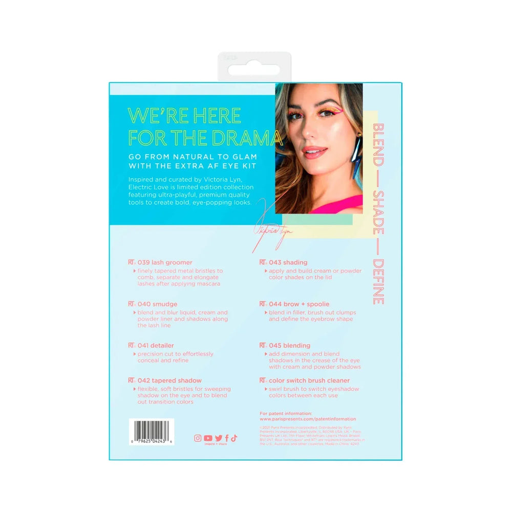 Real Techniques Limited Edition Electric Love Extra AF Eye Kit - 8 piece - The Beauty League Pakistan
