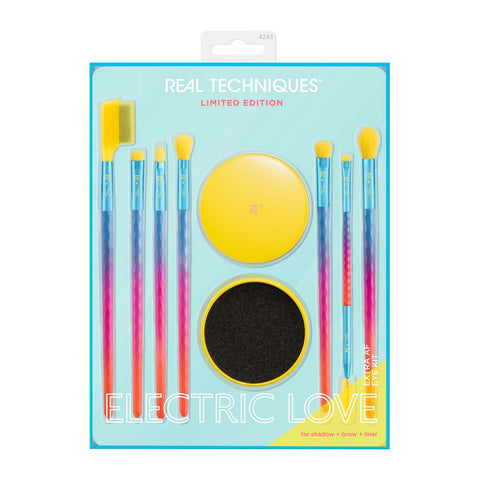 Real Techniques Limited Edition Electric Love Extra AF Eye Kit - 8 piece