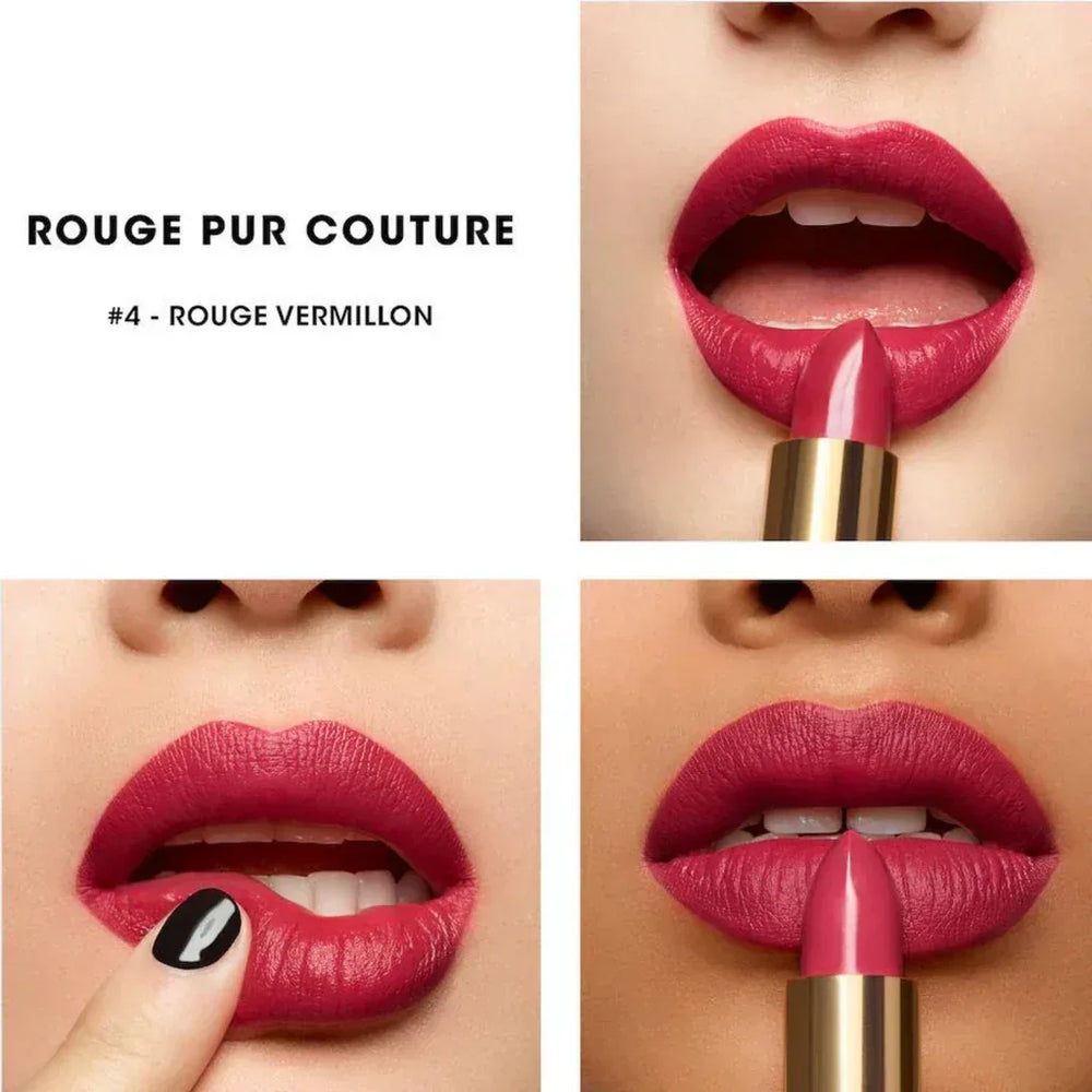 Yves Saint Laurent Rouge pur Couture Lipstick N° 4 Rouge Vermillon - The Beauty League Pakistan