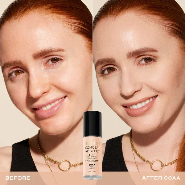 Milani- Conceal + Perfect 2-IN-1 Foundation + Concealer- 00AA Ivory - The Beauty League Pakistan