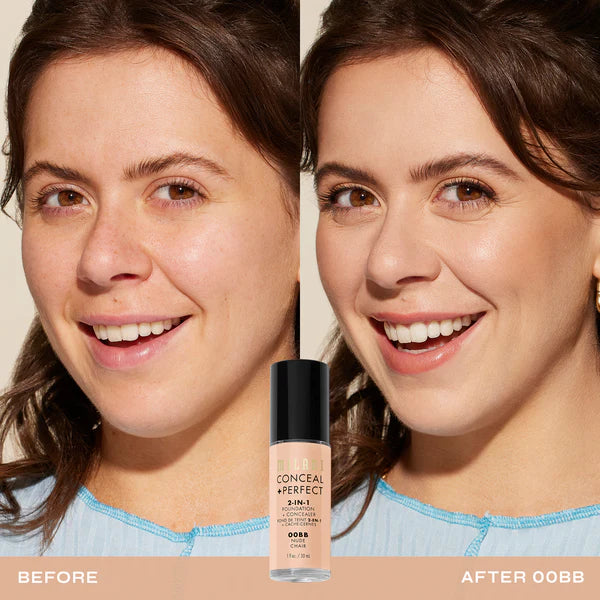 Milani- Conceal + Perfect 2-IN-1 Foundation + Concealer- 00BB Nude