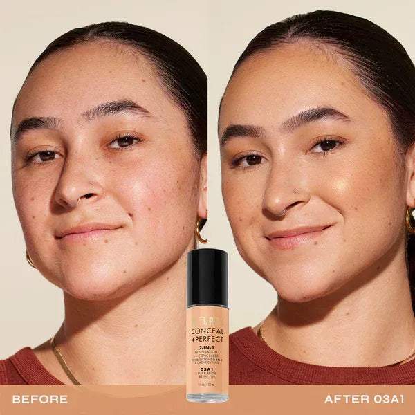Milani- Conceal + Perfect 2-IN-1 Foundation + Concealer- 03A1 Pure Beige - The Beauty League Pakistan