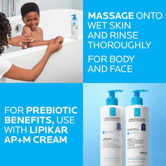 La Roche Posay- Lipikar Wash AP+ Moisturizing Body & Face Wash 400ml (EXP2025)