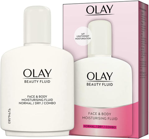 Olay Beauty Fluid Face And Body Moisturiser, with glycerin, 200 ml (UK)