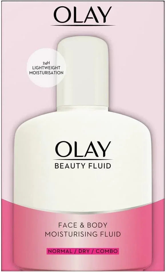 Olay Beauty Fluid Face And Body Moisturiser, with glycerin, 200 ml (UK) - The Beauty League Pakistan