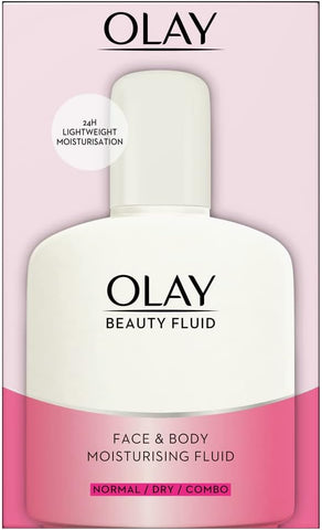 Olay Beauty Fluid Face and Body Moisturiser, 100 ml (UK)