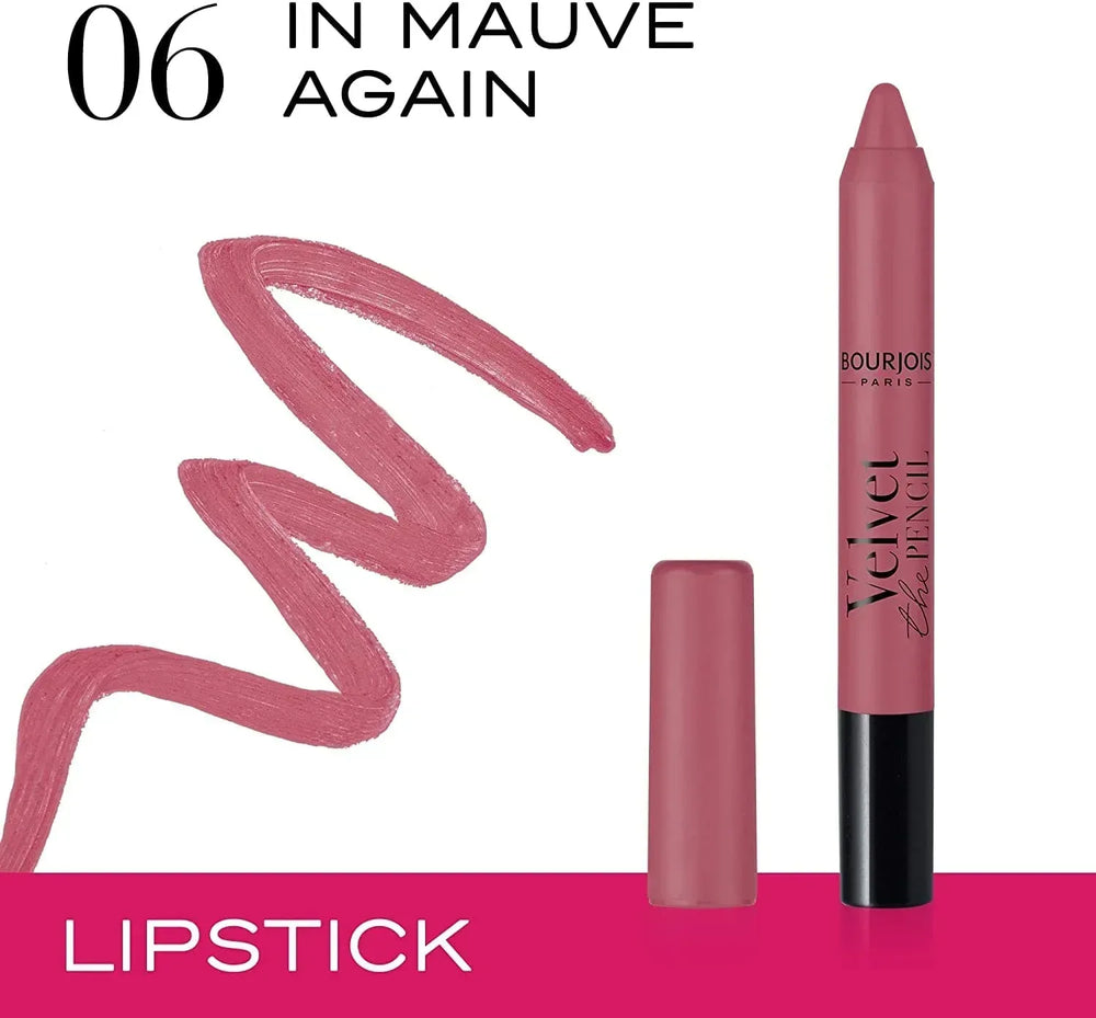 Bourjois Velvet The Pencil Lip Liner 06 In Mauve Again - The Beauty League Pakistan