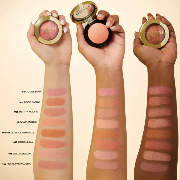 Milani Baked Powder Blush- 01 Dolce Pink Full Size