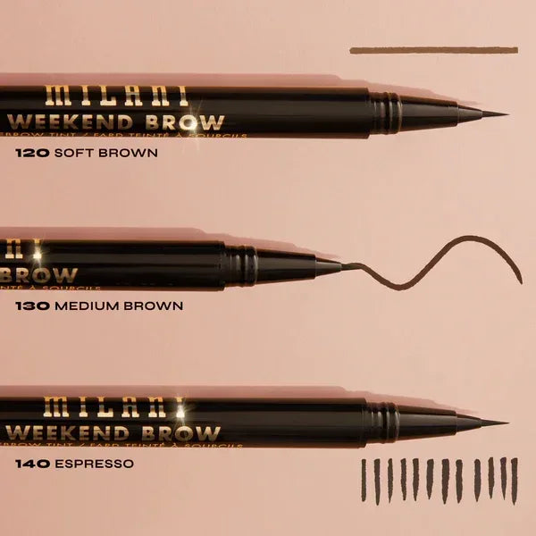 Milani- Weekend Brow Eyebrow Tint- 130 Medium Brown - The Beauty League Pakistan