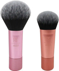Real Techniques Mini Brush Duo For Foundation And Blush