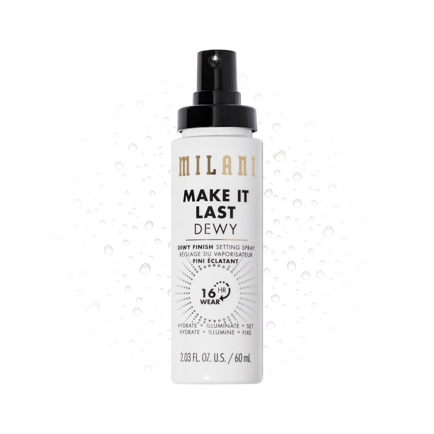 Milani Make it Last Dewy Setting Spray: Hydrate + Illuminate + Set 60ml