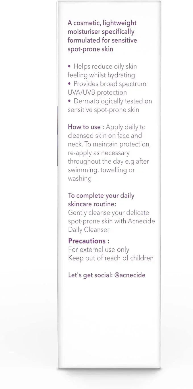 Acnecide Daily Moisturiser SPF30 50ml - The Beauty League Pakistan
