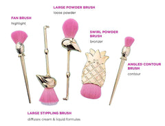 Tarte Let's Flamingle 5 Piece Brush Set