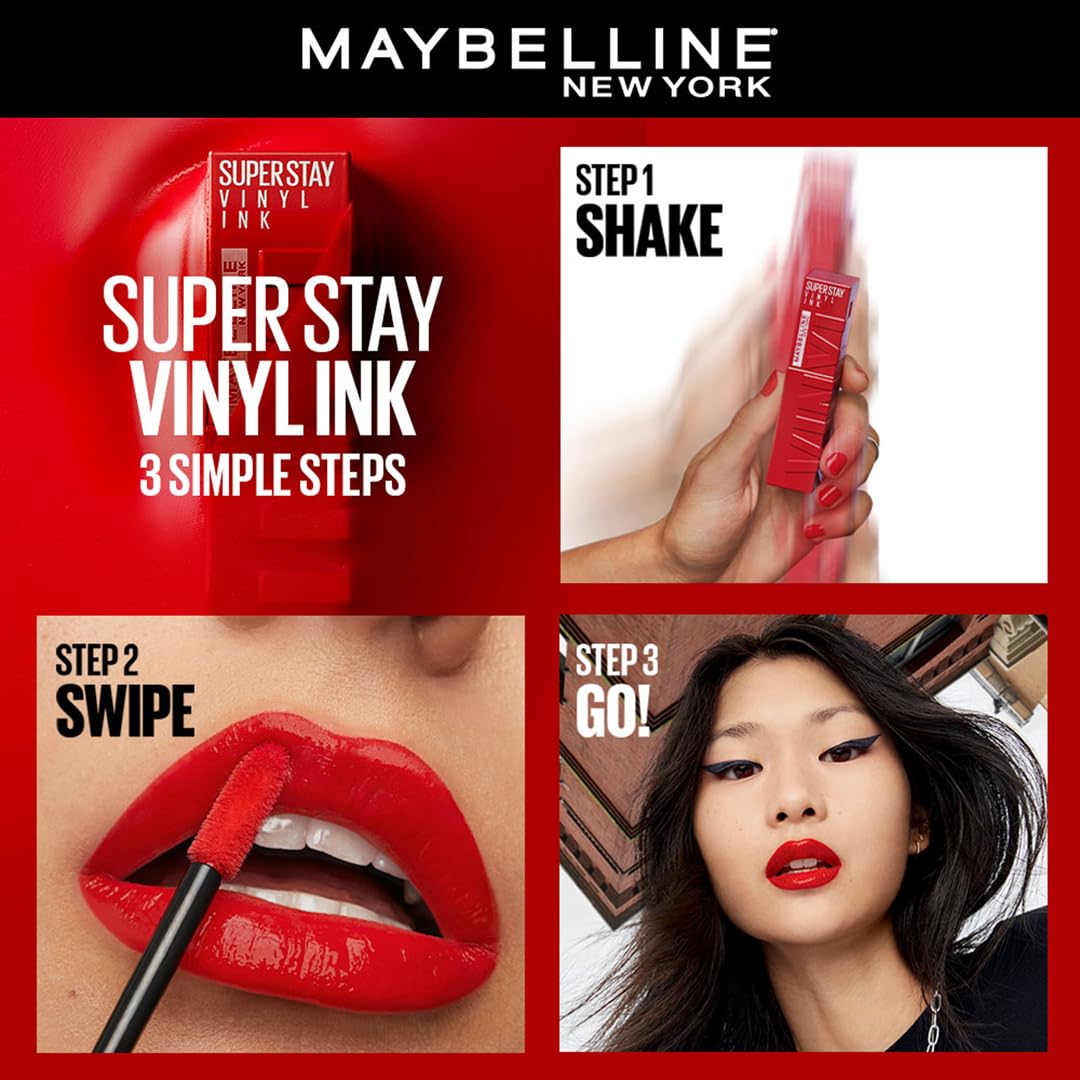 Maybelline Superstay Vinyl Ink Liquid Lipstick- 62 Irresistible