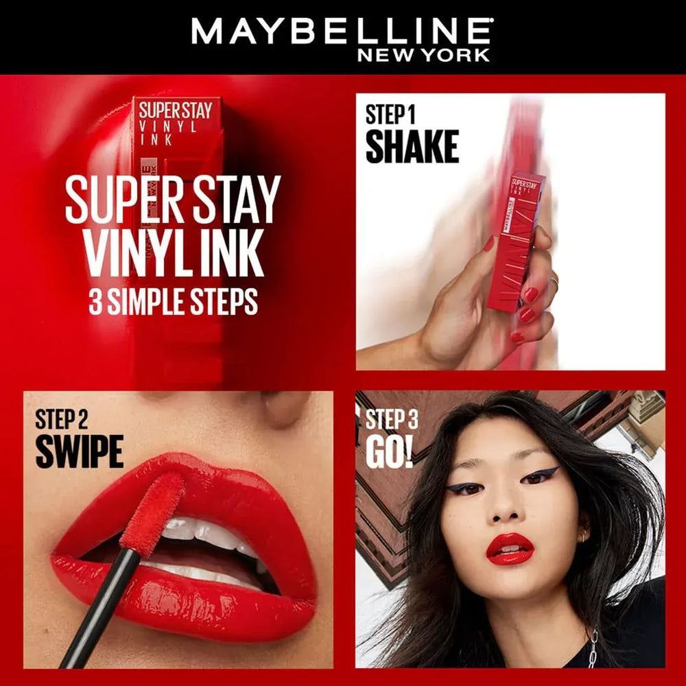 Maybelline Superstay Vinyl Ink Liquid Lipstick- 62 Irresistible - The Beauty League Pakistan