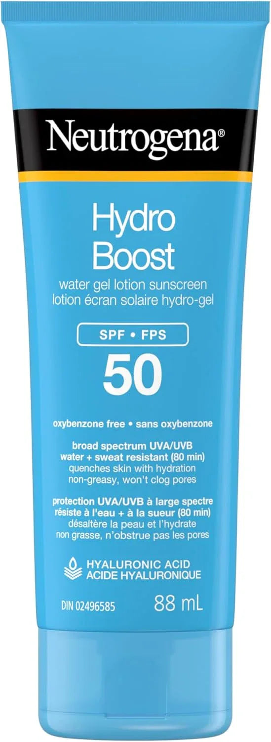 Neutrogena Hydro Boost Water Gel Lotion Sunscreen Spf 50 88 Ml - The Beauty League Pakistan