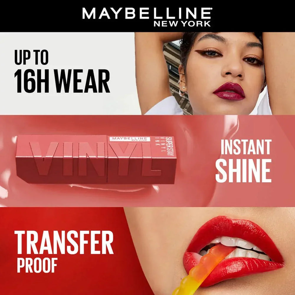Maybelline Superstay Vinyl Ink Liquid Lipstick- 62 Irresistible - The Beauty League Pakistan