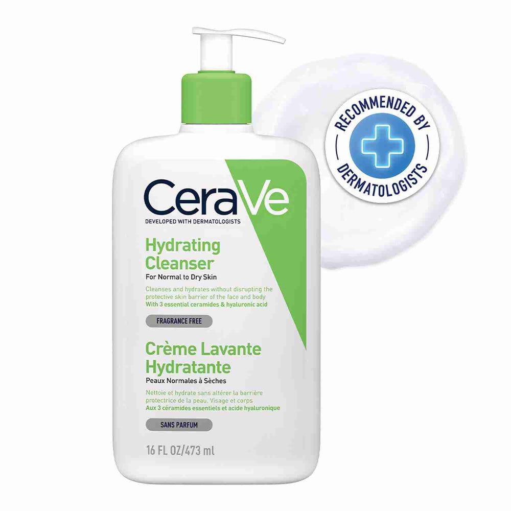 CeraVe Hydrating Cleanser For Normal To Dry Skin (473ml)- the beauty league pakistan- buy CeraVe Hydrating Cleanser For Normal To Dry Skin (473ml) pakistan