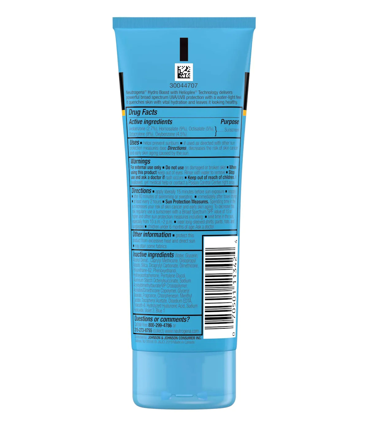 Neutorgena- Hydro Boost Water Gel Lotion SPF 50 88ml