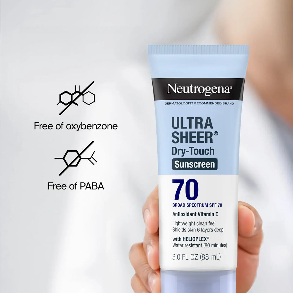 Neutrogena® Ultra Sheer® Dry-Touch Sunscreen Lotion Broad Spectrum SPF 70 - The Beauty League Pakistan