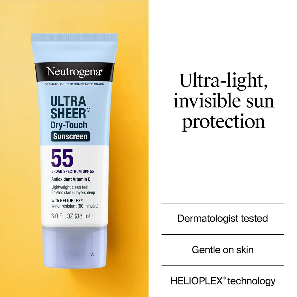 Neutrogena® Ultra Sheer® Dry-Touch Sunscreen Lotion Broad Spectrum SPF 55 - The Beauty League Pakistan