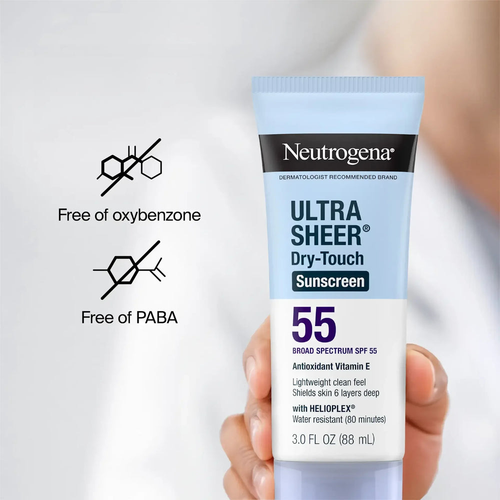 Neutrogena® Ultra Sheer® Dry-Touch Sunscreen Lotion Broad Spectrum SPF 55 - The Beauty League Pakistan