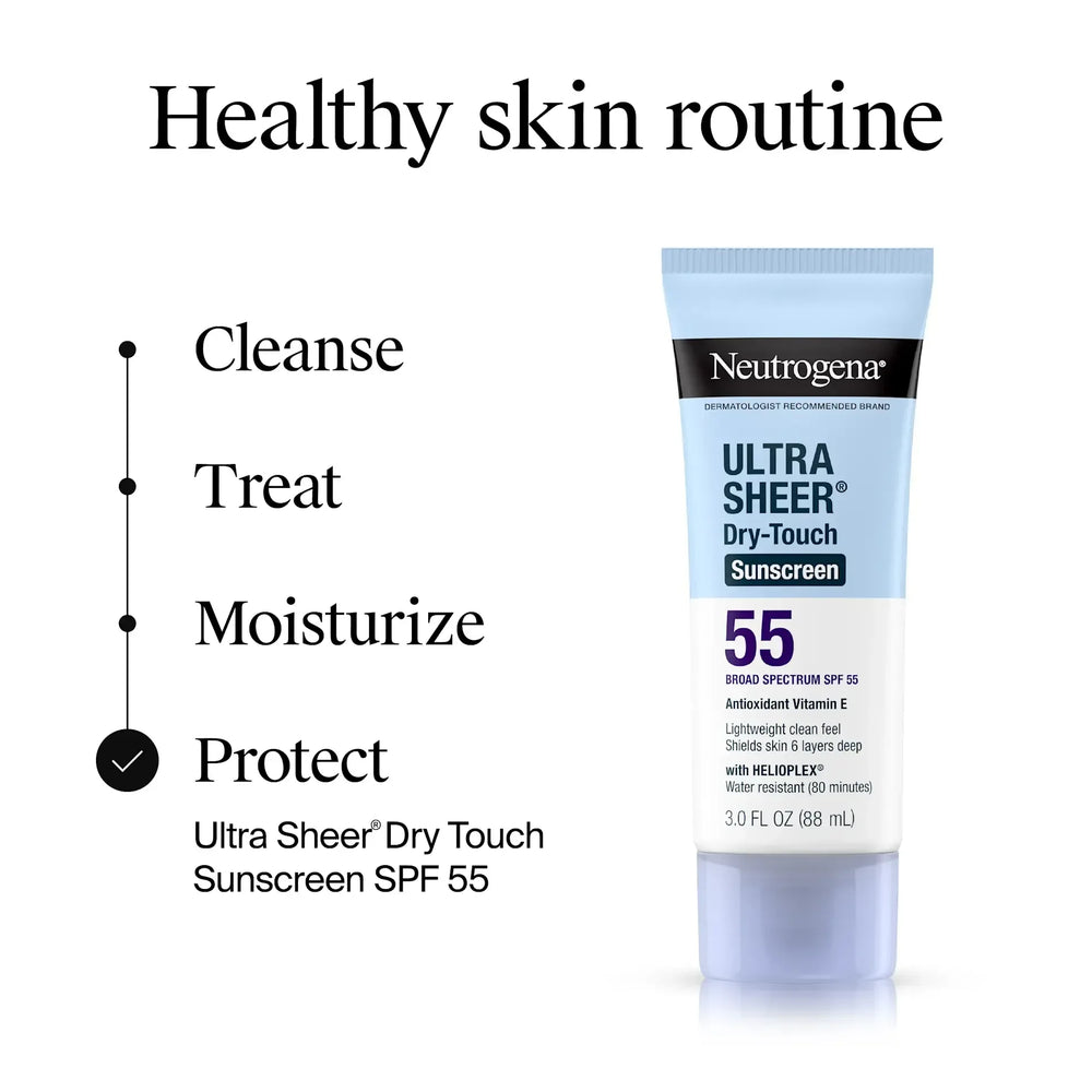 Neutrogena® Ultra Sheer® Dry-Touch Sunscreen Lotion Broad Spectrum SPF 55 - The Beauty League Pakistan