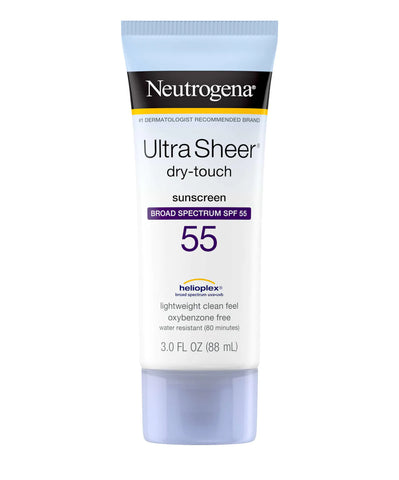 Neutrogena-  Neutrogena Ultra Sheer® Dry-Touch Sunscreen Broad Spectrum SPF 55