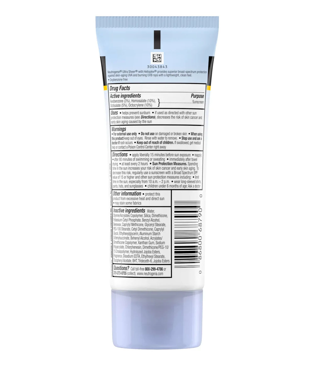 Neutrogena- Neutrogena Ultra Sheer® Dry-Touch Sunscreen Broad Spectrum SPF 55 - The Beauty League Pakistan
