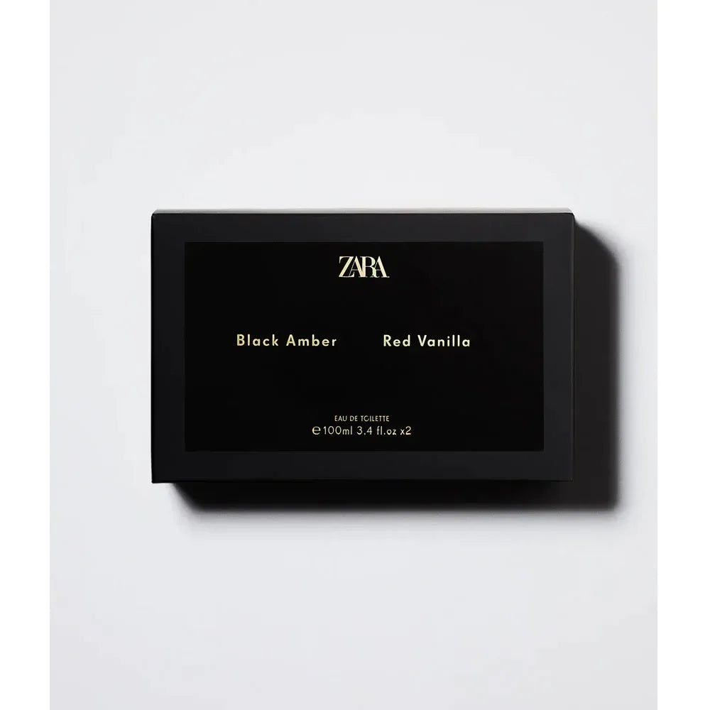 ZARA- RED VANILLA 100 ML / 3.38 OZ + BLACK AMBER 100 ML / 3.38 OZ - The Beauty League Pakistan