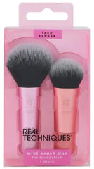 Real Techniques Mini Brush Duo For Foundation And Blush