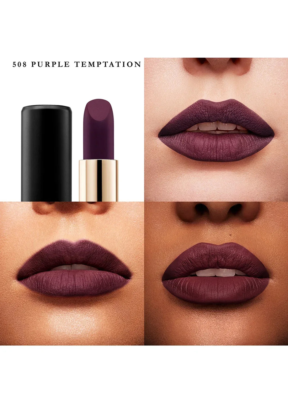 LANCÔME L'ABSOLU ROUGE DRAMA MATTE- 508 Purple Temptation - The Beauty League Pakistan