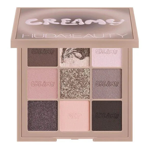 HUDA BEAUTY Creamy Obsessions Eyeshadow Palette- Greige - The Beauty League Pakistan