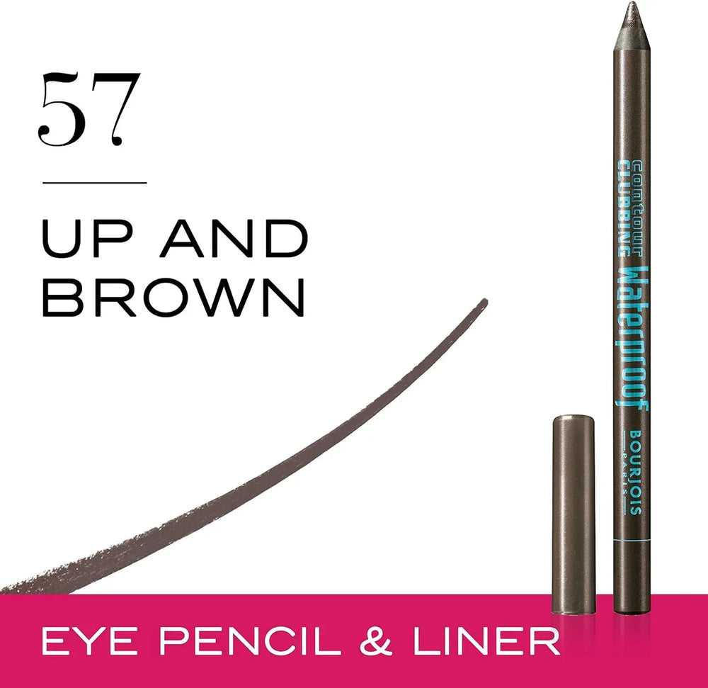 Bourjois Contour Clubbing Waterproof Pencil & Liner, 57 Up And Brown - The Beauty League Pakistan