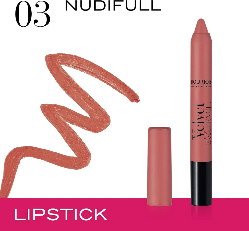 Bourjois Velvet The Pencil Lip Liner 03 Nudifull - The Beauty League Pakistan