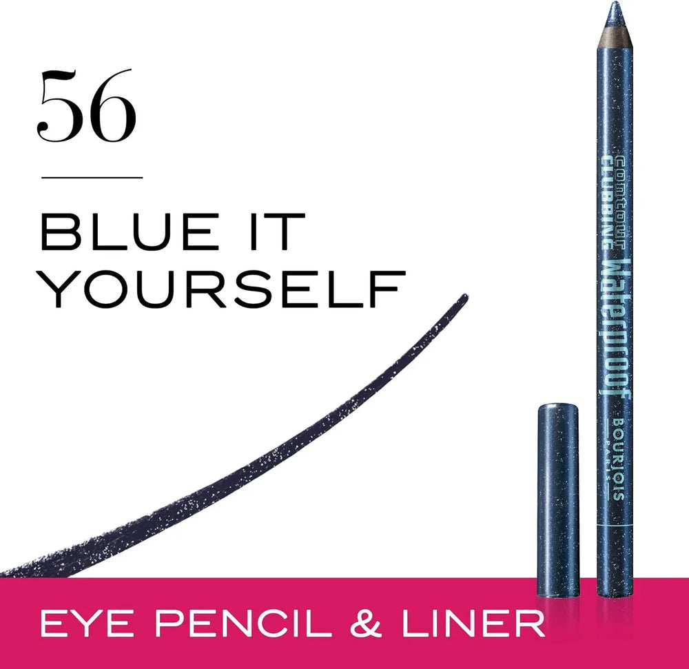 Bourjois Contour Clubbing Waterproof Eye Pencil - 56 Blue It Yourself - The Beauty League Pakistan