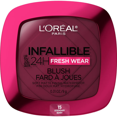 Loreal Infallible Up to 24H Fresh Wear Soft Matte Blush- 15 Legendery Berry