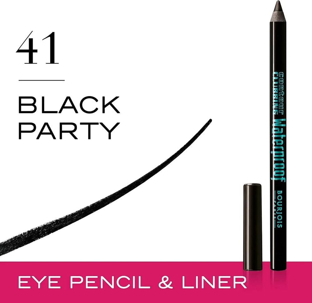 Bourjois Contour Clubbing Waterproof Pencil & Liner 41 Black Party - The Beauty League Pakistan