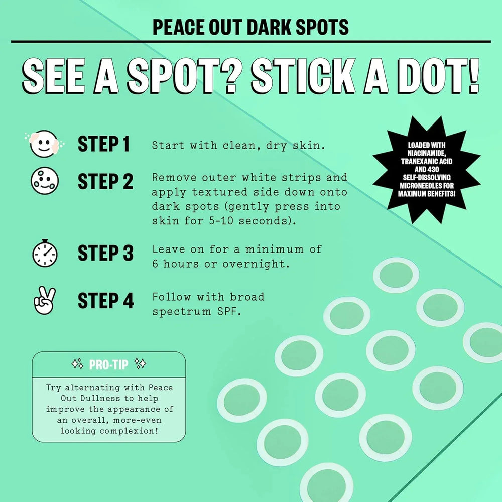 Peace Out- Dark Spots Micro Needling Dots - The Beauty League Pakistan