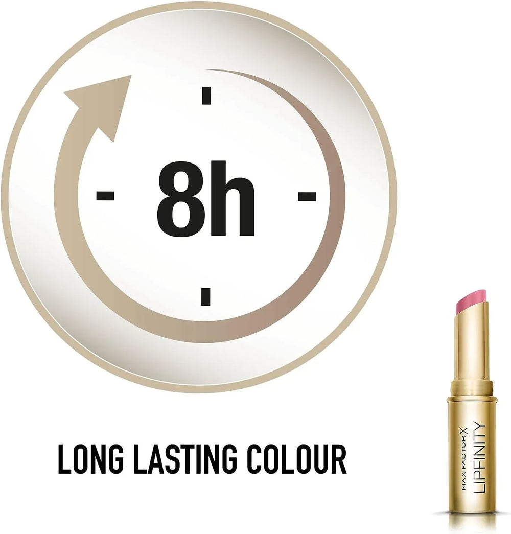 Max Factor Lipfinity, Bullet Lipstick, Long Lasting, 60 Evermore Lush - The Beauty League Pakistan