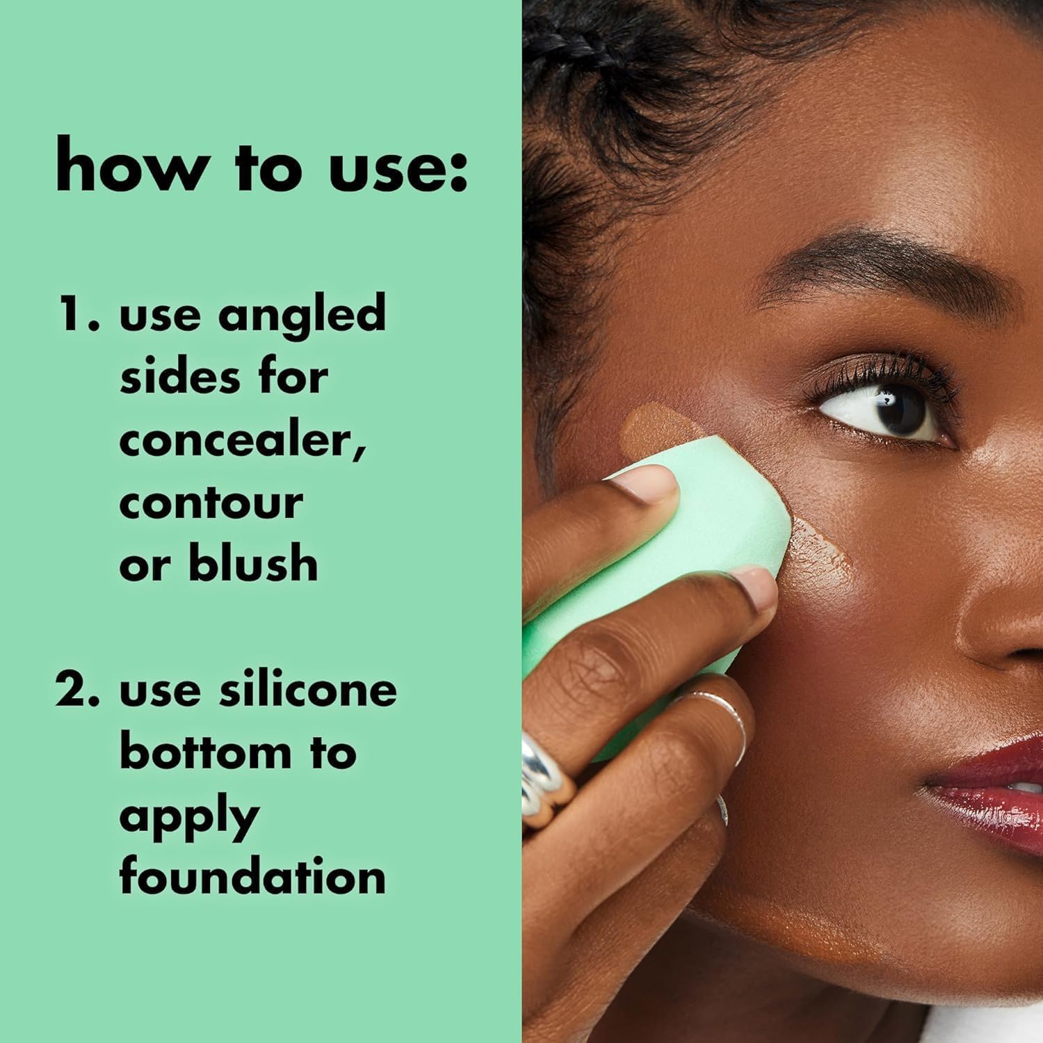 Elf Angled Silicone Face Sponge