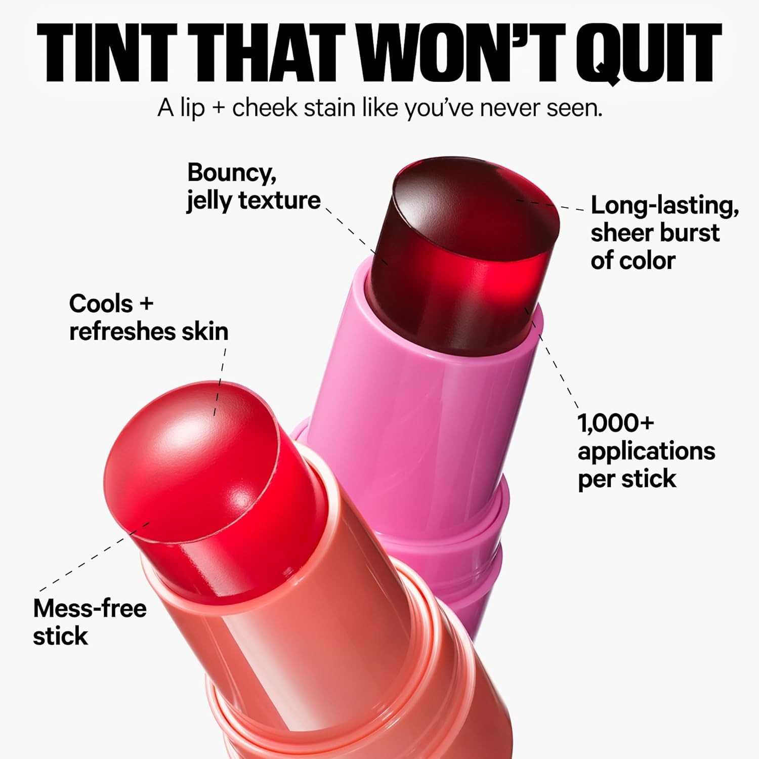 Milk Makeup- Cooling Water Jelly Tint sheer lip + cheek stain- Splash