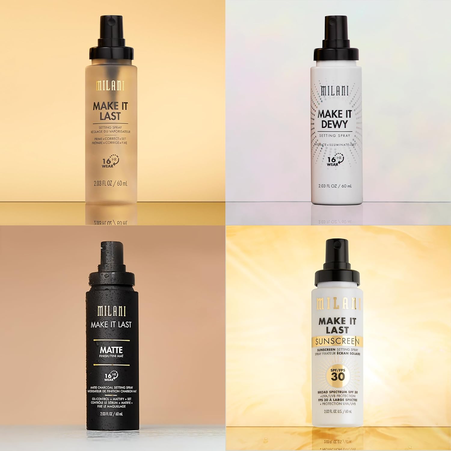 Milani Make it Last Dewy Setting Spray: Hydrate + Illuminate + Set 60ml