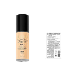 Milani- Conceal + Perfect 2-IN-1 Foundation + Concealer- 00b Light - The Beauty League Pakistan