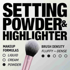 Real techniques- Cheek Makeup Brush for setting powder/ Highlighter (402)